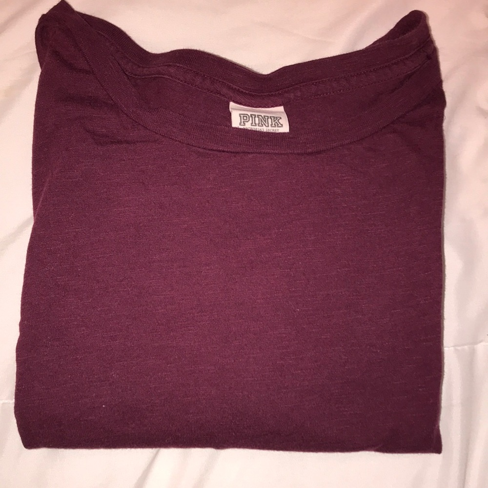 dark purple PINK shirt